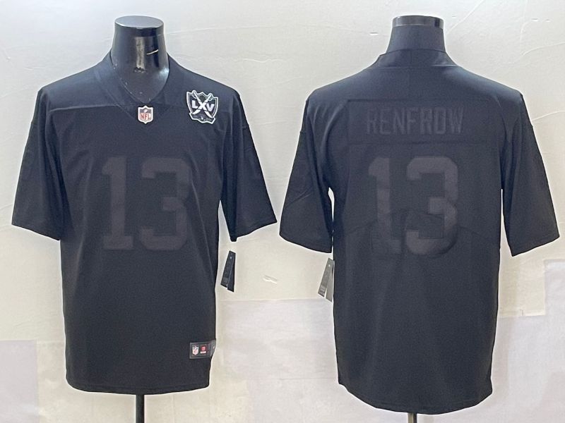 Men 2025 Oakland Raiders 13 Renfrow Black Nike Limited NFL Jersey style 2